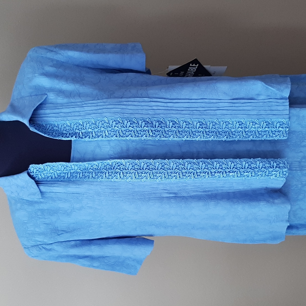 NWT Blue Sheath dress with short sleeve jacket- 8